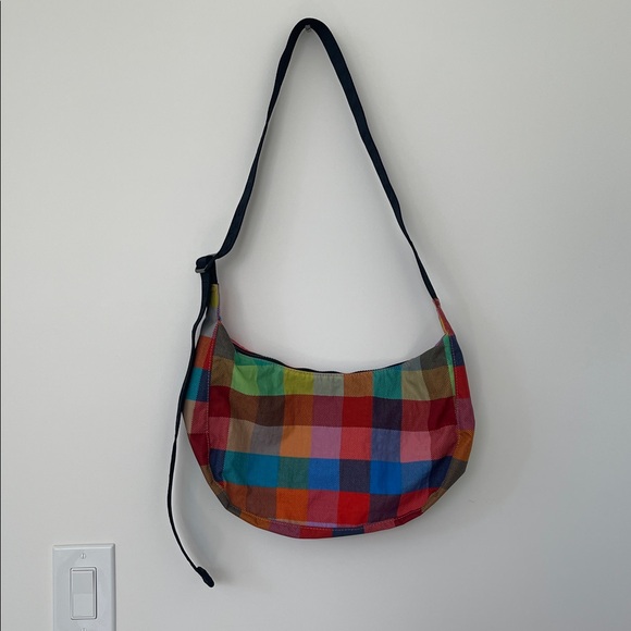 Baggu Madras Medium Crescent - Picture 3 of 7